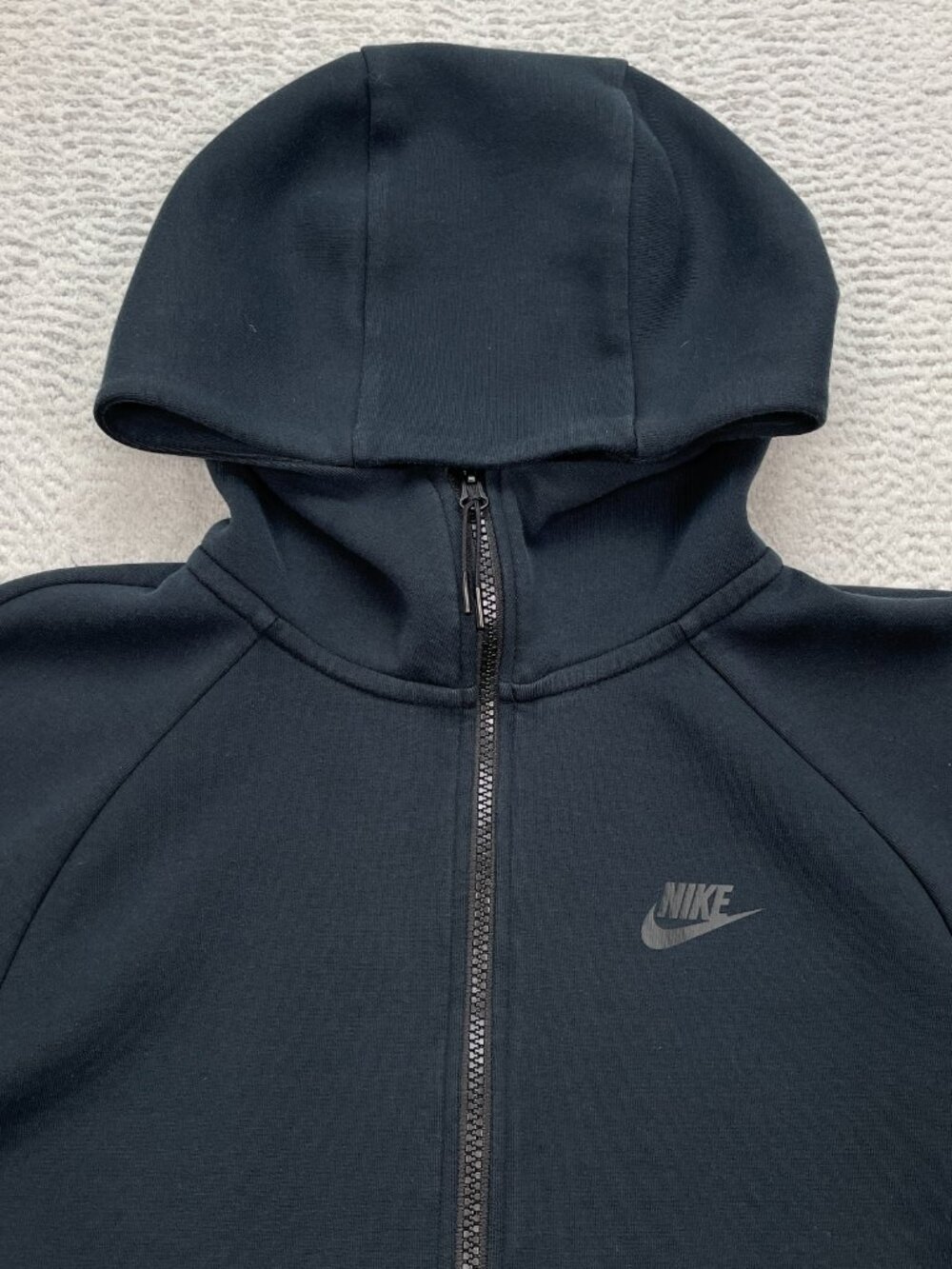 Nike sportswear tech fleece hoodie mens size small black full zip - Picture 2 of 8